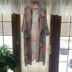 Vintage Floral Kimono Robe